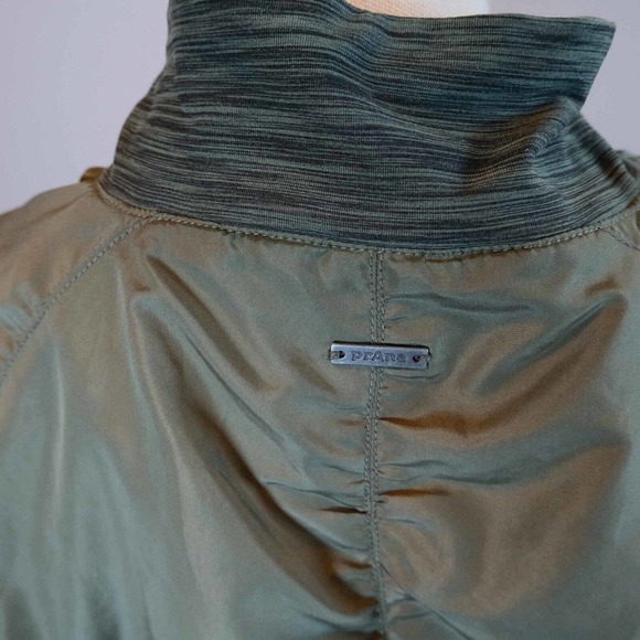 PrAna Womens Jacket Small Lined Full Zip Lined Rain Windbreaker Bomber Quick Dry - Picture 7 of 15